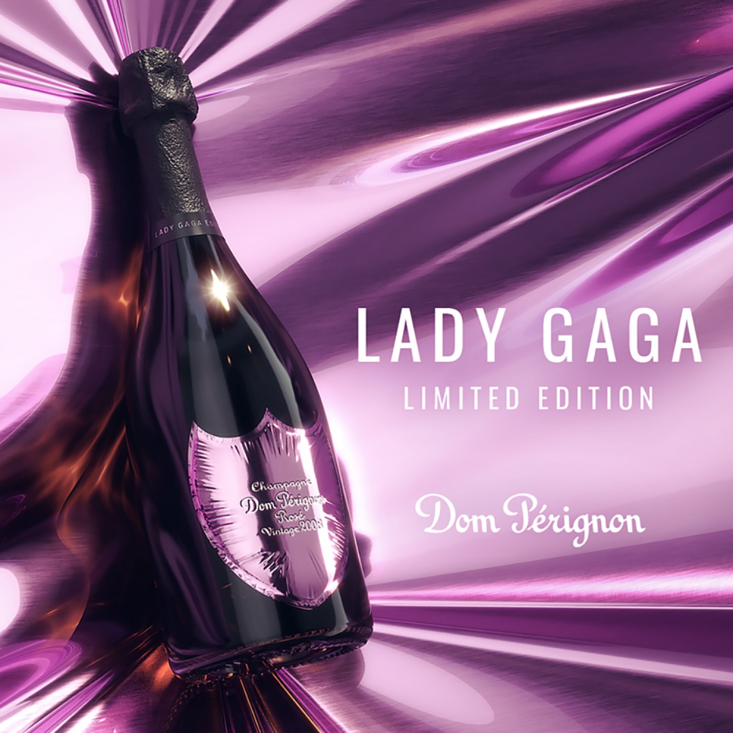 2008 Dom Perignon Rose x Lady Gaga limited edition, 750ml