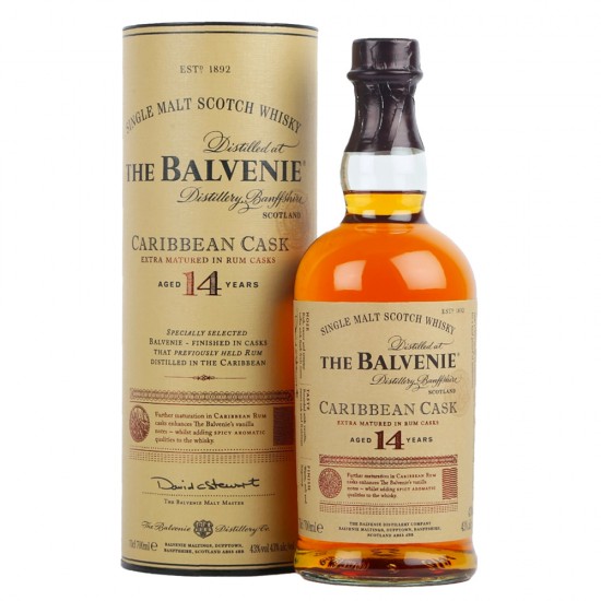 The Balvenie 14 Years Old Caribbean Cask Single Malt Whisky 700ml