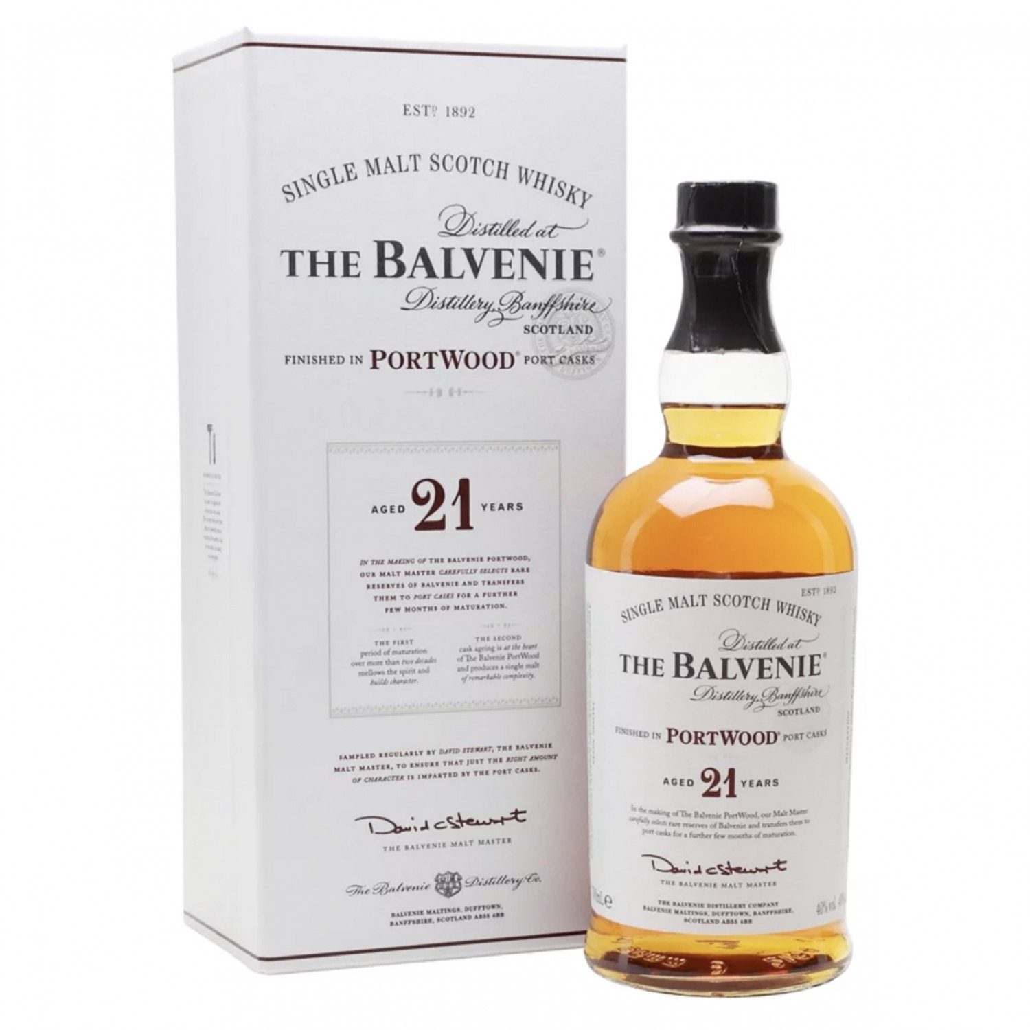 The Balvenie 21 Years Old Port Wood Single Malt Whisky 700ml