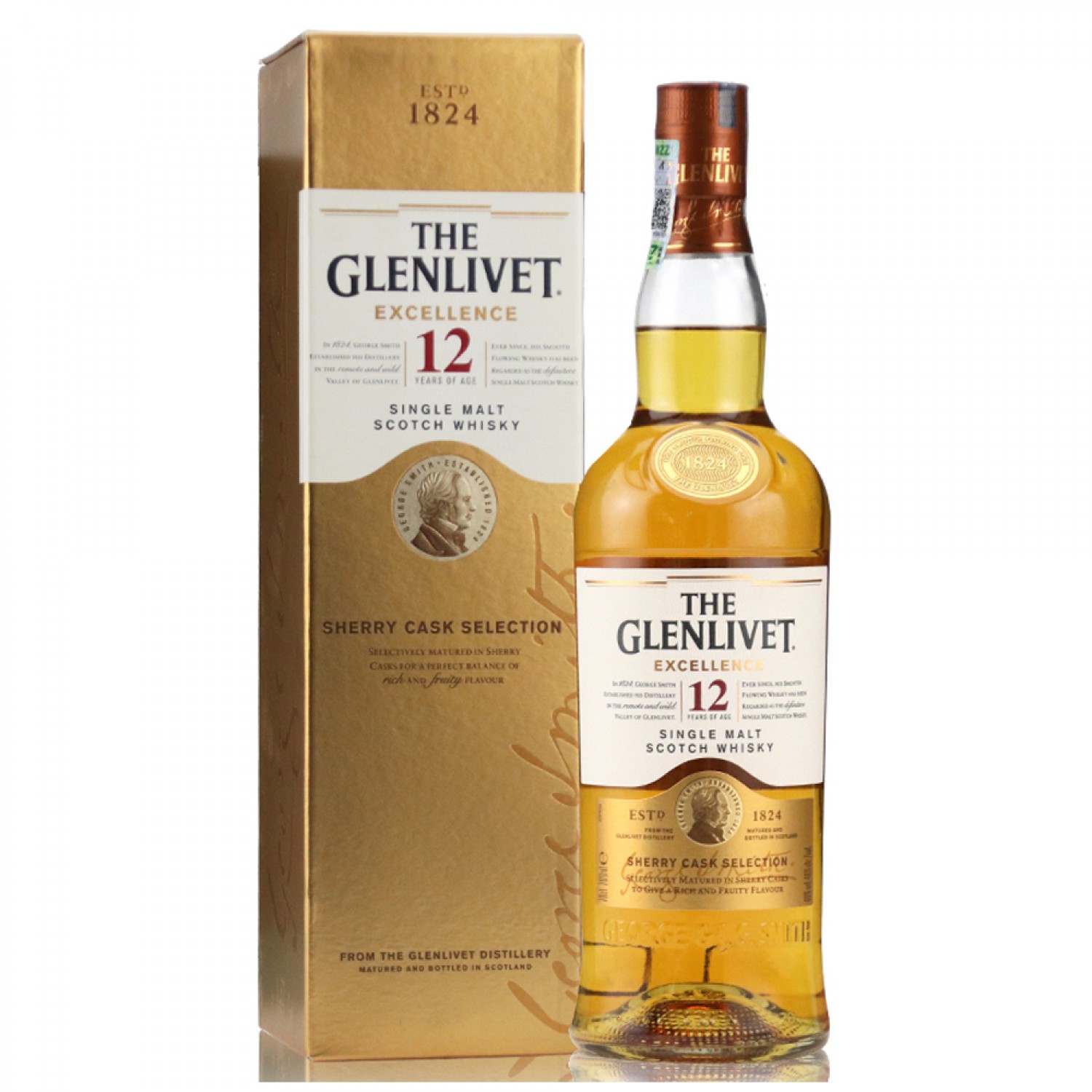 The Glenlivet 12 Years Old Excellence Single Malt Whisky 700ml