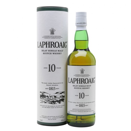 Laphroaig 10 Years Old Islay Single Malt Whisky 700ml