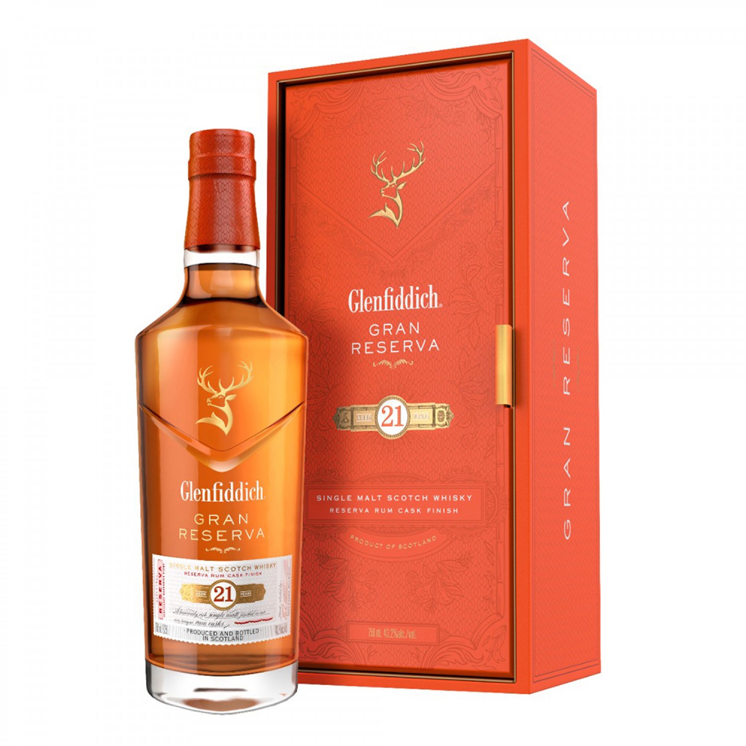 Glenfiddich 21 Year Old Reserva Rum Cask Finish Whisky 700ml