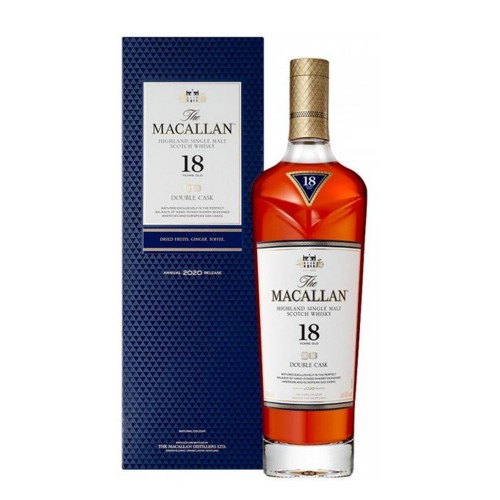 The Macallan 18 Years Old Double Cask Single Malt Scotch Whisky 700ml (2021 Release)
