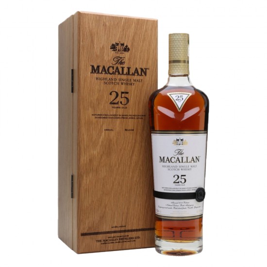 The Macallan 25 Years Old Sherry Oak Single Malt Whisky 700ml (2022 / 2023 Release)