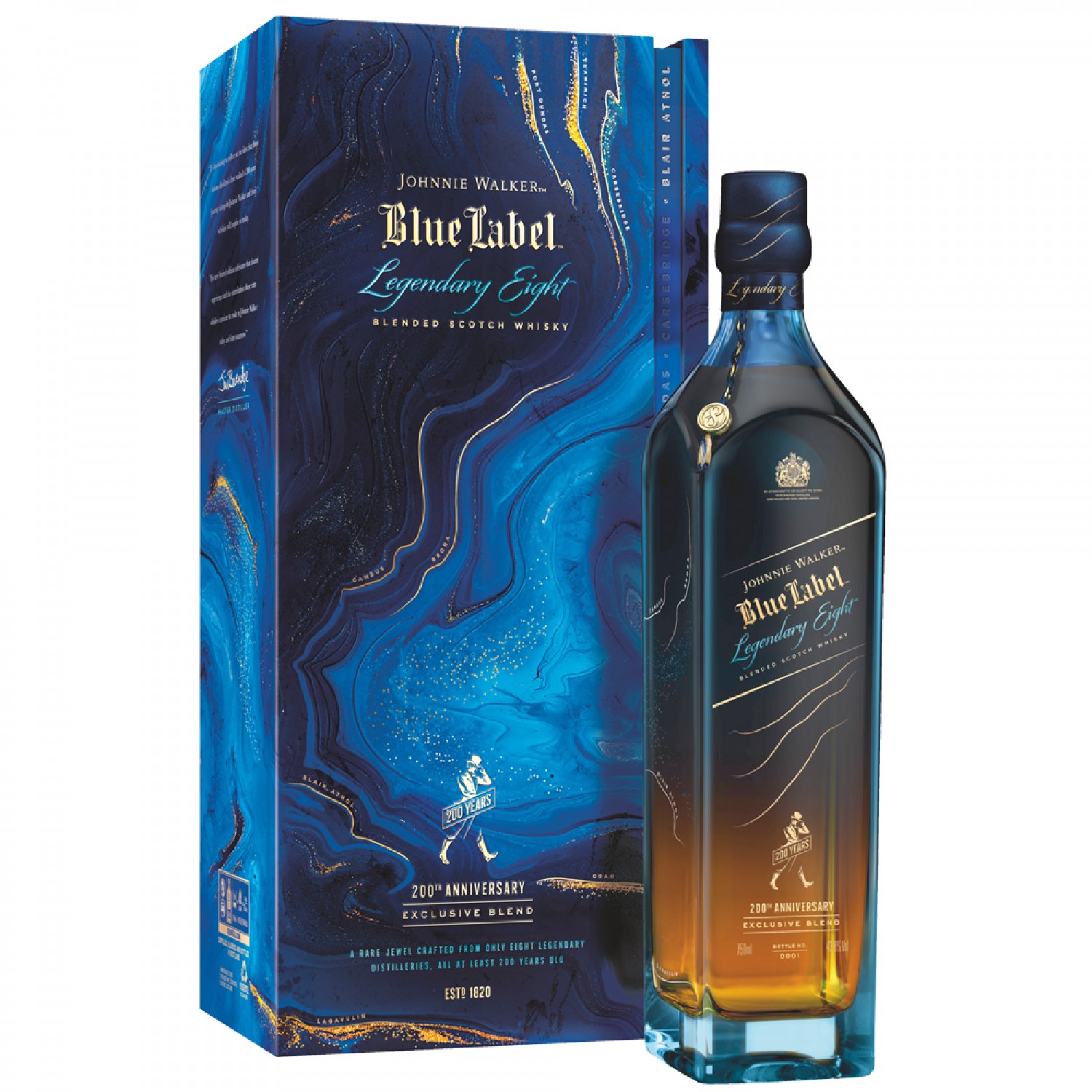 Johnnie Walker Blue Label Legendary Eight 200th Anniversary Exclusive Blend 700ml